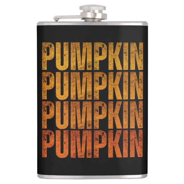 PUMPKIN HOLIDAY GIFT HIP FLASK (Front)