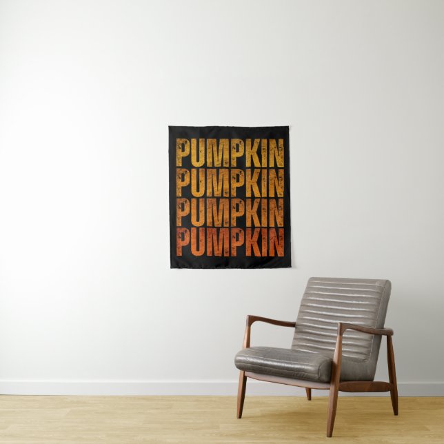 PUMPKIN HOLIDAY GIFT TAPESTRY (In Situ)