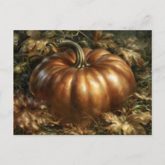 Pumpkin Holiday Postcard