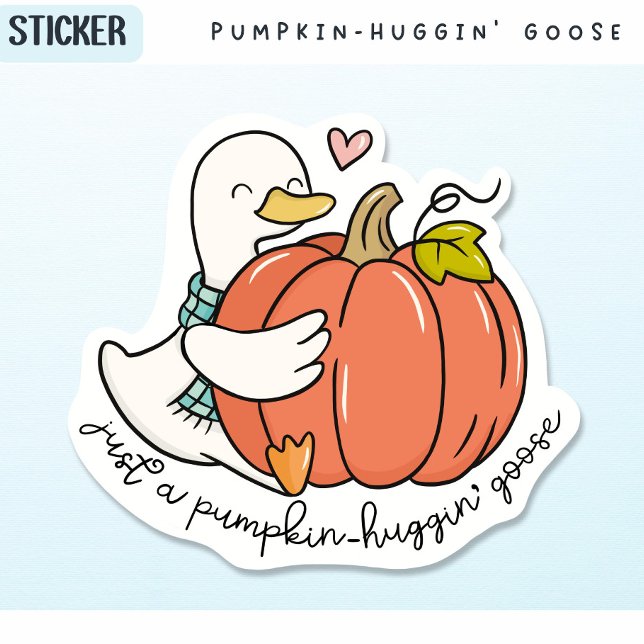 Pumpkin-Huggin’ Goose with Fall Heart and Cozy (Creator Uploaded)