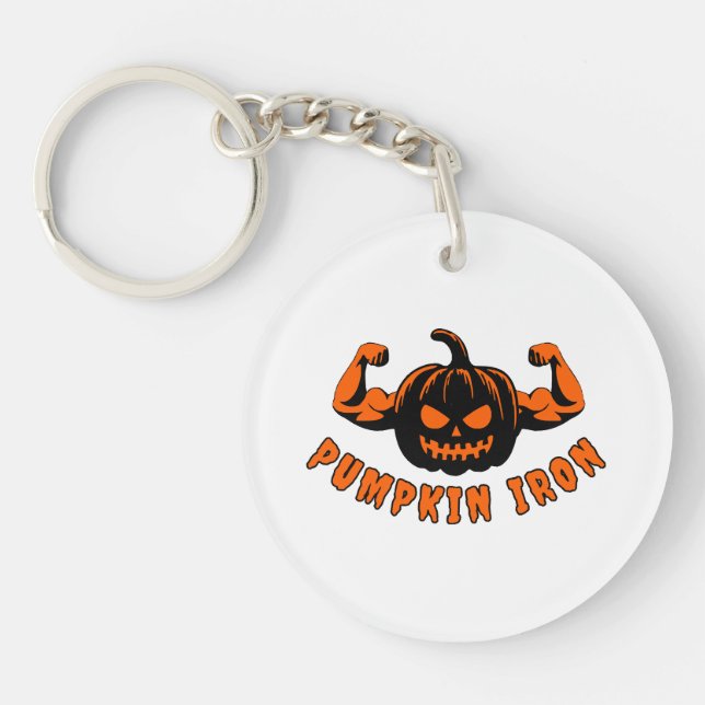 Pumpkin Iron  Keychain (Front)