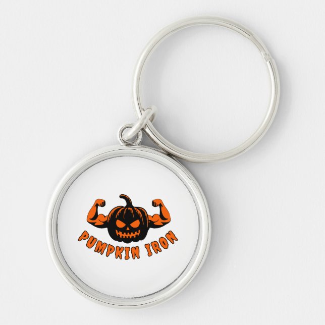Pumpkin Iron  Keychain (Front)
