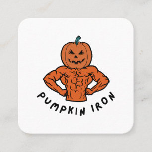Pumpkin Iron  Square Business Card