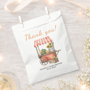 Pumpkin is on the way Baby Shower Thank you Favour Bag