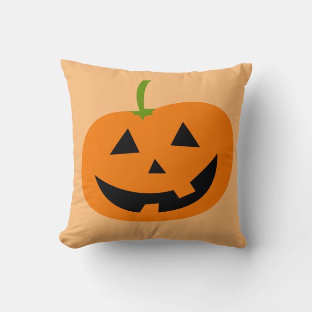 pumpkin jack-lantern halloween pillows (Front)