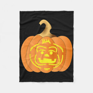Pumpkin Jack O Lantern Halloween Men Women  Fleece Blanket