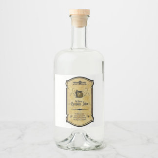 Pumpkin Juice Liquor Bottle Label