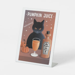 Pumpkin Juice Pedestal Sign