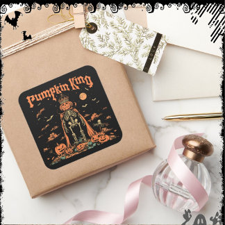 Pumpkin King | ExDesigner | Halloween Square Sticker
