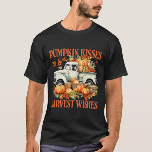 Pumpkin Kisses And Harvest Wishes Farm Truck Thank T-Shirt