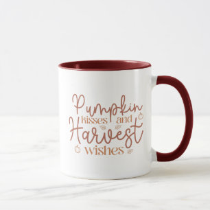 Pumpkin Kisses and Harvest Wishes Mug
