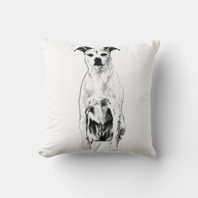 Pumpkin Lantern Sentinel Throw Pillow (Front)