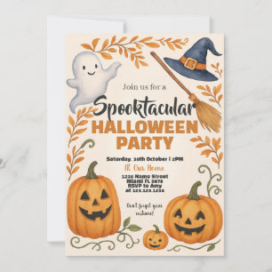 Pumpkin Lanterns & Spooky Night Invitation