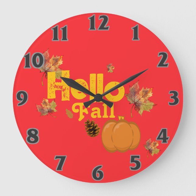 Pumpkin  large clock (Front)