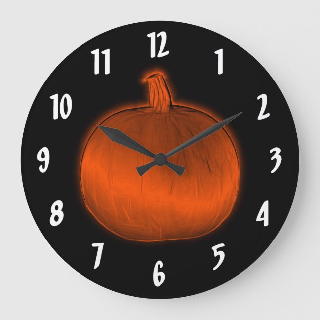 Pumpkin Large Clock (Front)