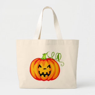 Pumpkin Large Tote Bag