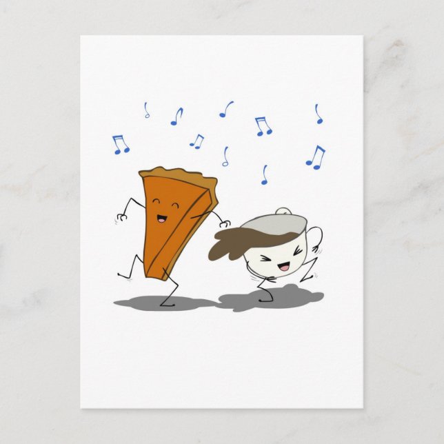 Pumpkin Latte Dance Postcard (Front)
