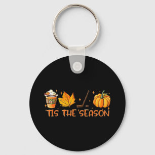 Pumpkin Latte Tis The Season Fall Coffee Thanksgiv Keychain