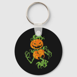Pumpkin Lazy Halloween Costume Scary Spooky Jack O Keychain