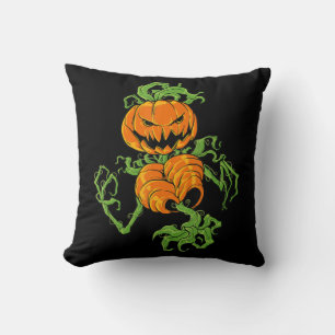 Pumpkin Lazy Halloween Costume Scary Spooky Jack O Throw Pillow