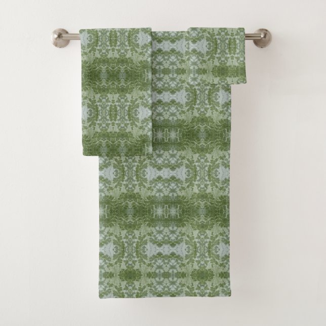 Pumpkin Leaf Macro Bath Towel Set (Insitu)