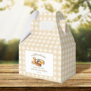 Pumpkin Little Cutie Pie Baby Shower Favor Box
