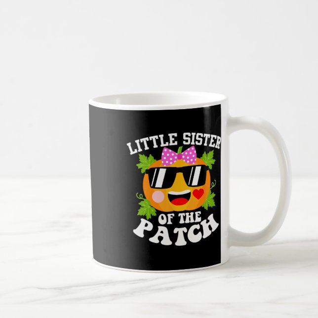 Pumpkin Little Sister Of The Patch Fun Halloween  Coffee Mug (Right)