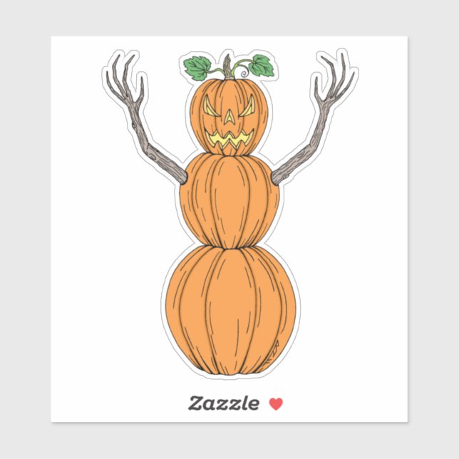 Pumpkin Man Halloween Art (Sheet)