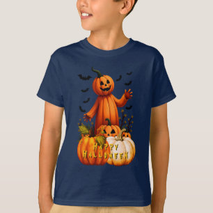 Pumpkin Man Happy Halloween T-shirt