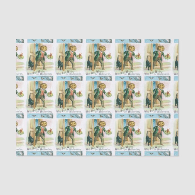 Pumpkin Man Tissue Paper (Front)
