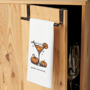 Pumpkin Martini Kitchen Towel