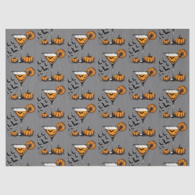 Pumpkin Martini Tissue Paper (Front)
