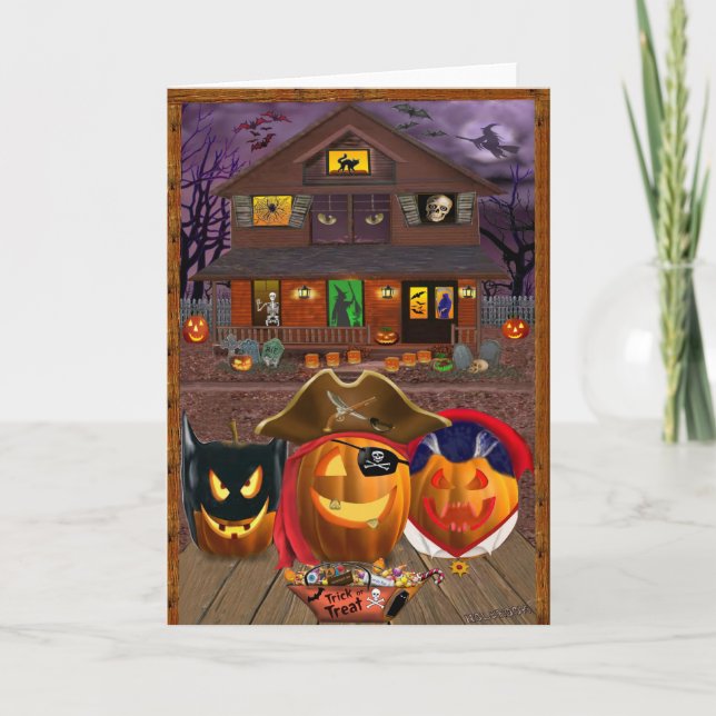 PUMPKIN MASQUERADE CARD (Front)
