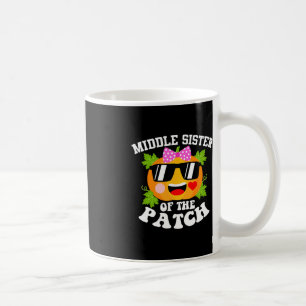 Pumpkin Middle Sister Of The Patch Fun Halloween Coffee Mug