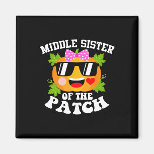 Pumpkin Middle Sister Of The Patch Fun Halloween Magnet