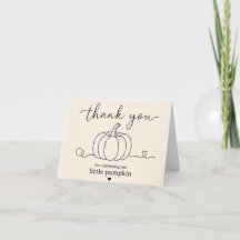Pumpkin Minimalist Thank You