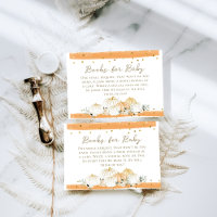 Pumpkin Modern Fall Baby Shower Book Request