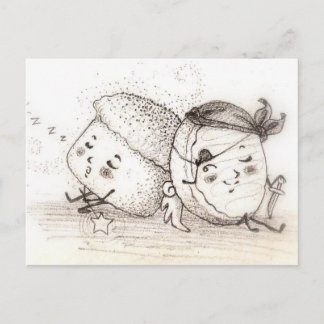 Pumpkin Muffin & Sugar Cookie Postcard