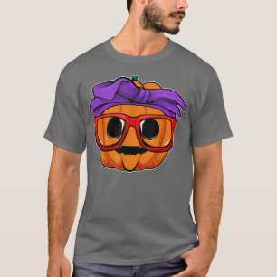 Pumpkin Nerd Lazy Halloween Costume Cute Jack O La T-Shirt