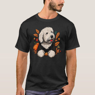 Pumpkin Old English Sheepdog costume on Bobtail Ha T-Shirt
