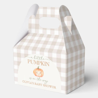 Pumpkin on the Way Baby Shower Favour Boxes
