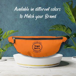Pumpkin Orange Company Logo Business Promotional Fanny Pack