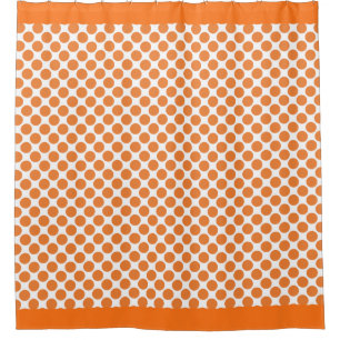 Pumpkin Orange Polka Dots