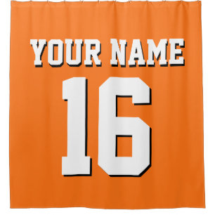Pumpkin Orange White Sports Jersey Team Jersey