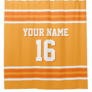 Pumpkin Orange White Stripes Sports Jersey