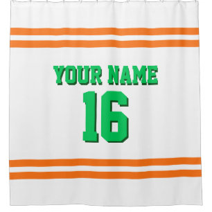 Pumpkin Orange White Stripes Sports Jersey