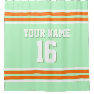 Pumpkin Orange White Stripes Sports Jersey