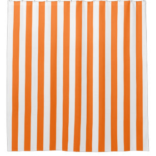 Pumpkin Orange White Vertical Stripe NL #0