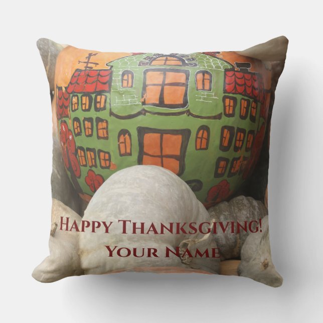 Pumpkin Outdoor Pillow (Front)