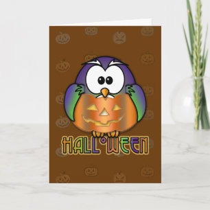 pumpkin owl card